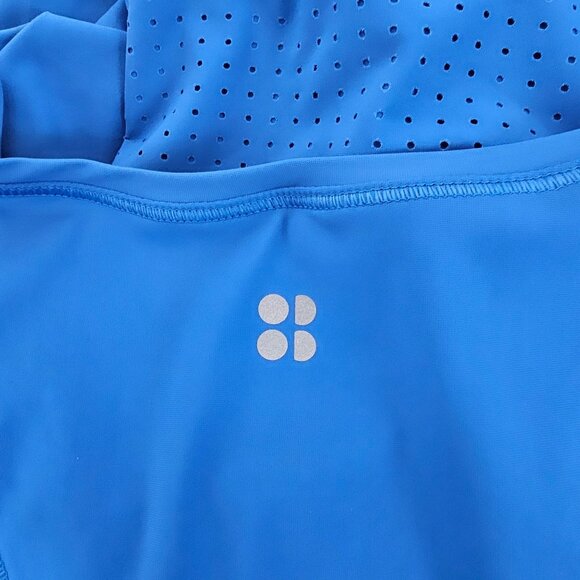 Sweaty Betty L Oxford Blue Explorer Ace Midi Tank Dress Trapeze Swing Quick Dry - Picture 5 of 8